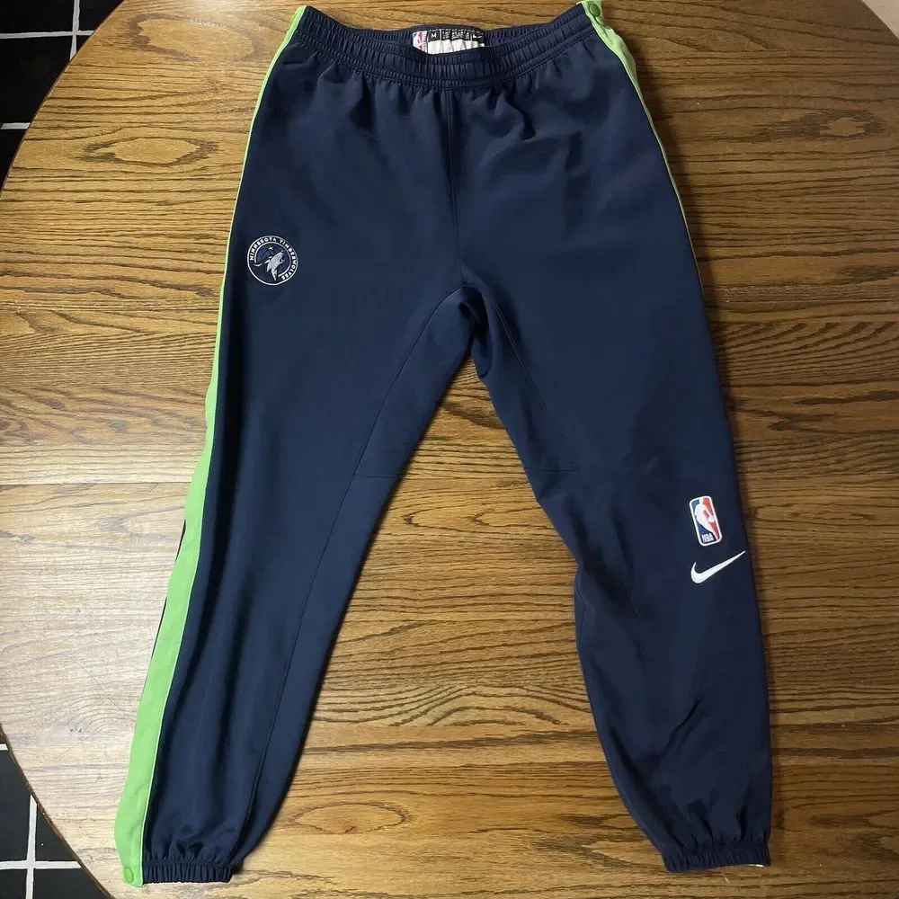 GAME WORN USED Timberwolves Pre Game Warm Up Showtime Pants Wendell Moore L - Picture 1 of 5